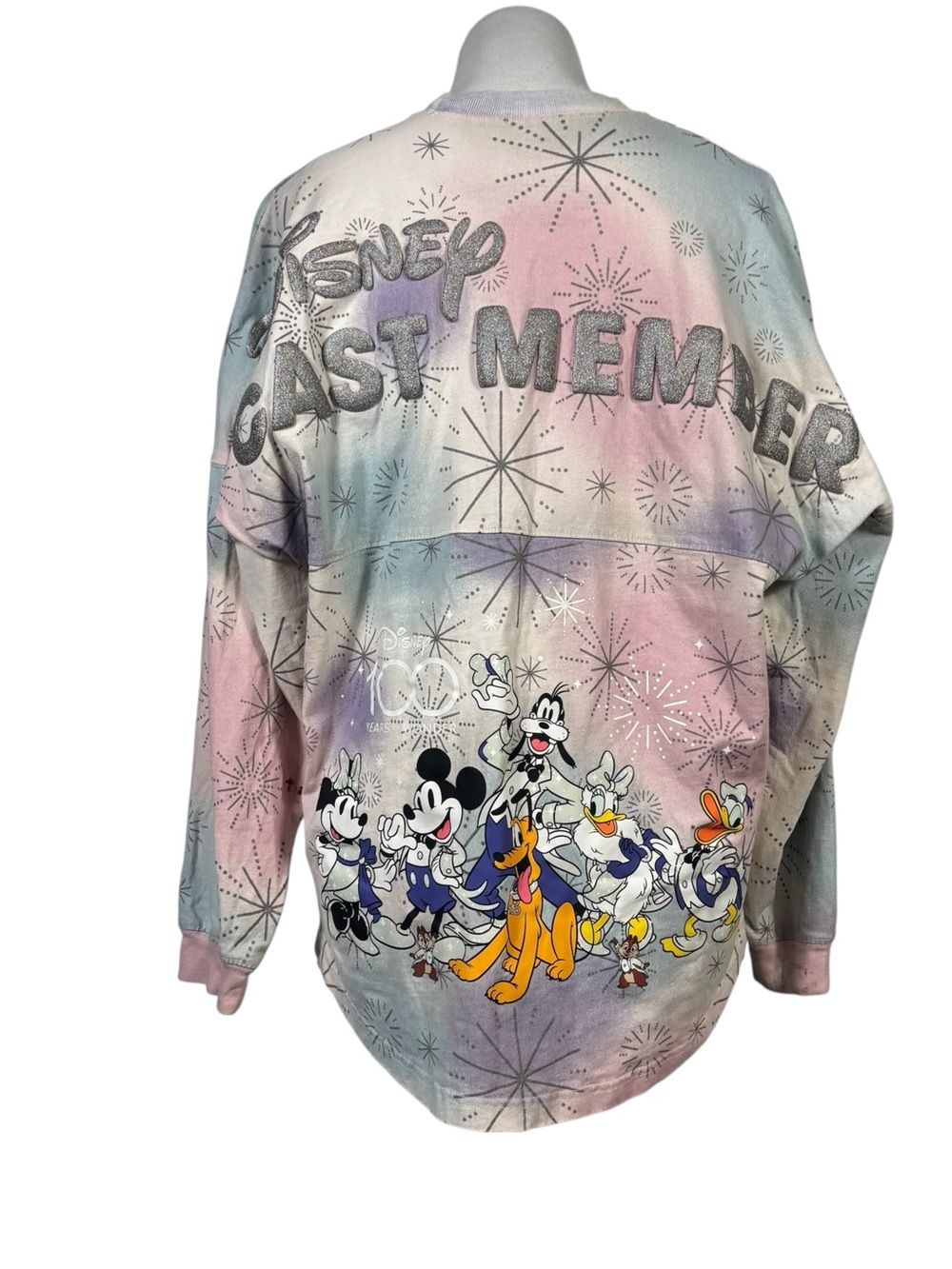 Walt Disney World Cast Member 100 Years of Wonder Tie Dye Spirit Jersey Size M